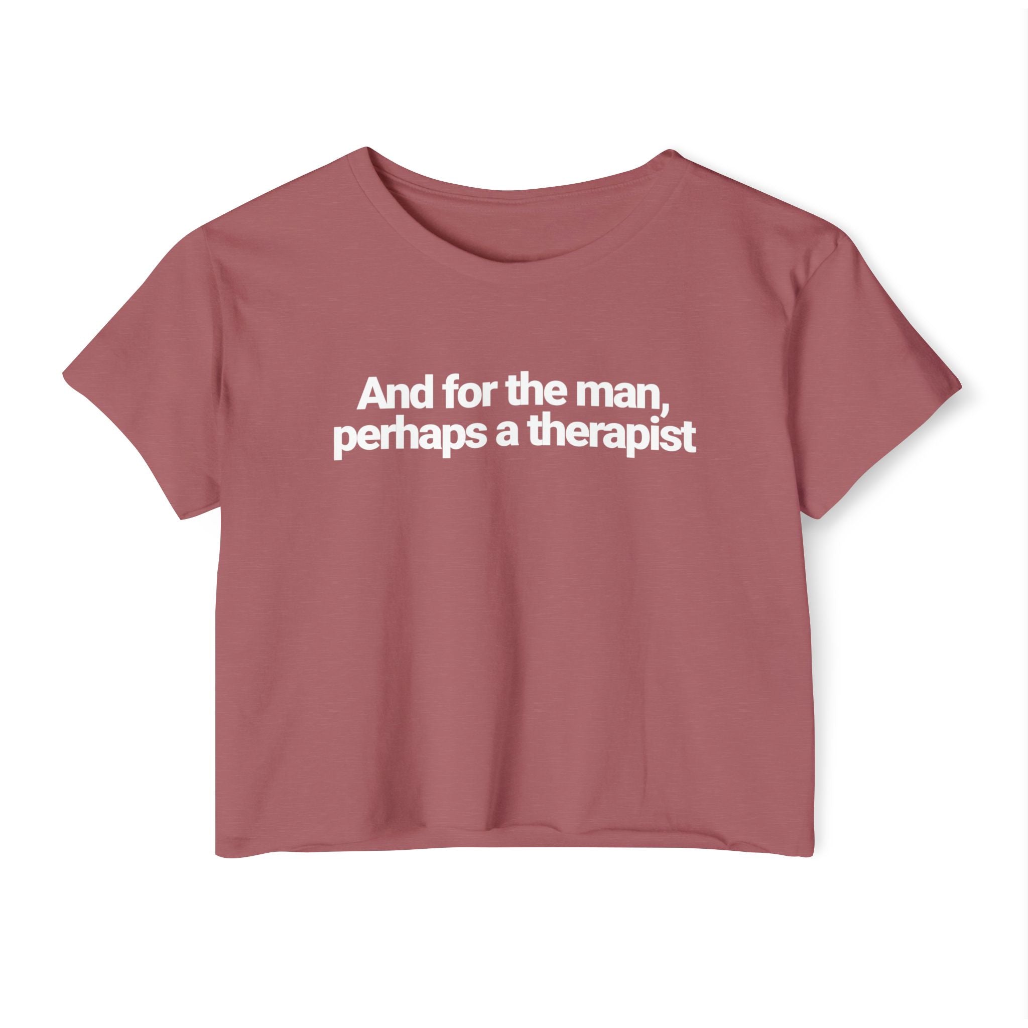 And for the man, perhaps a therapist T-shirt