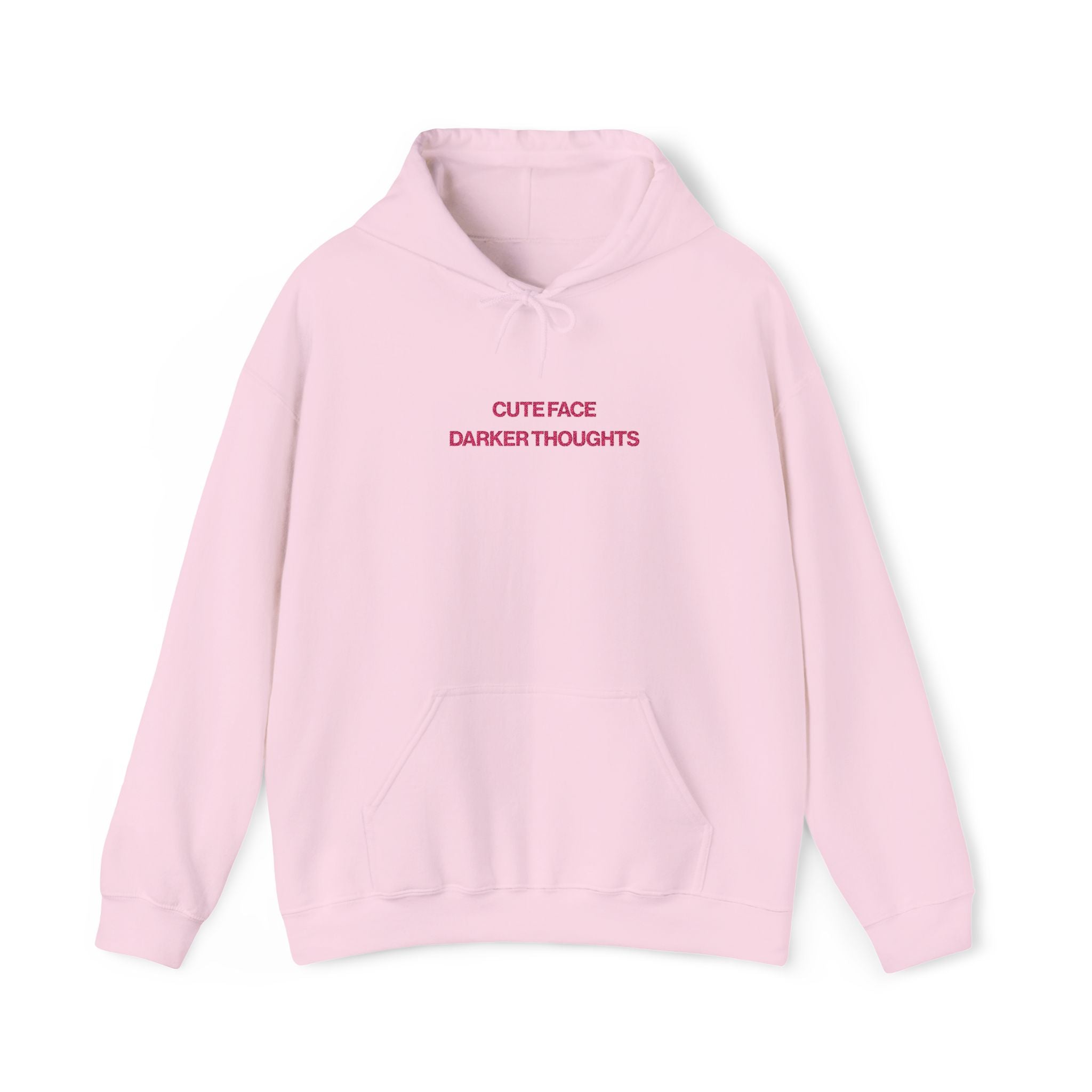 Cute Face, Darker Thoughts Hoodie