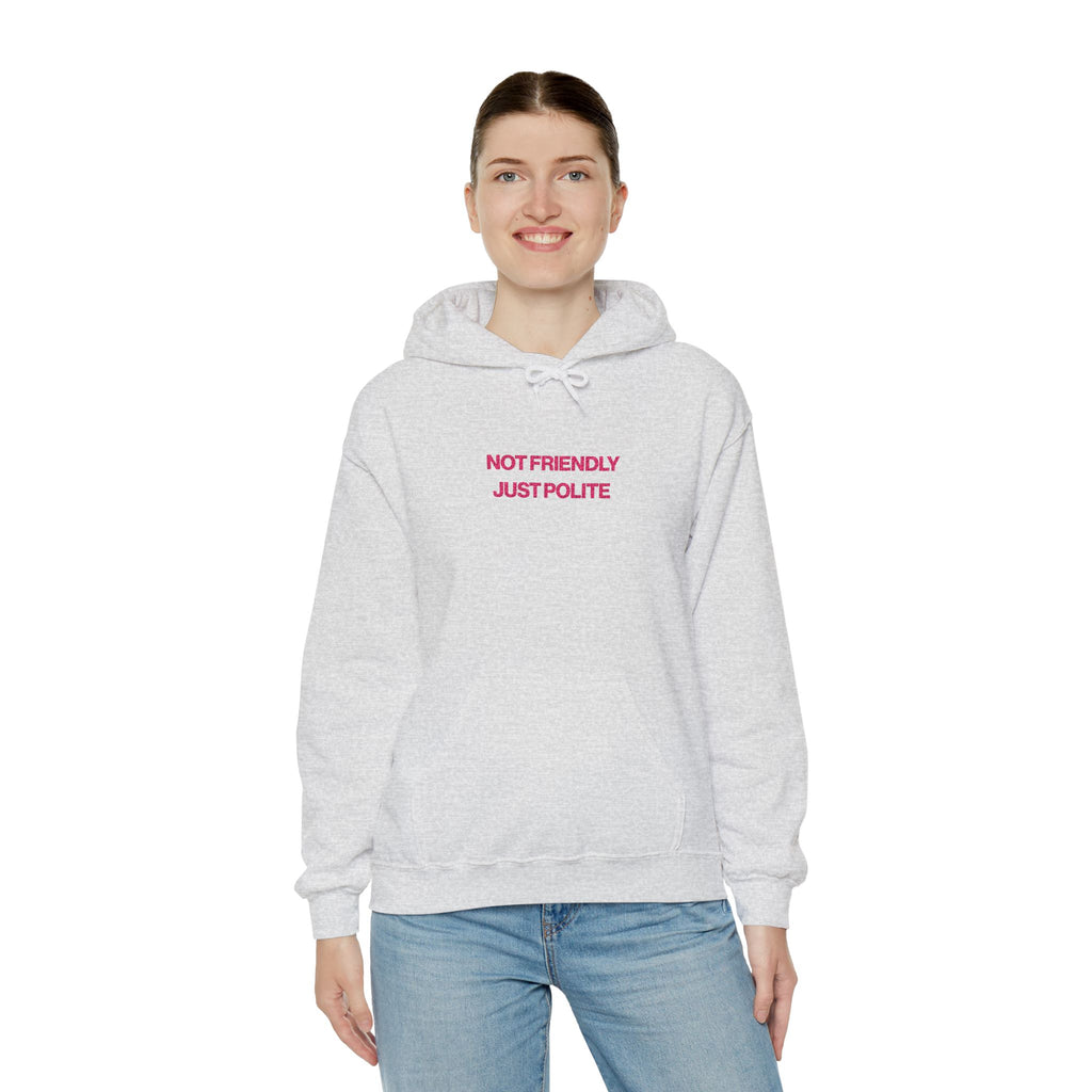 Not Friendly, Just Polite Hoodie
